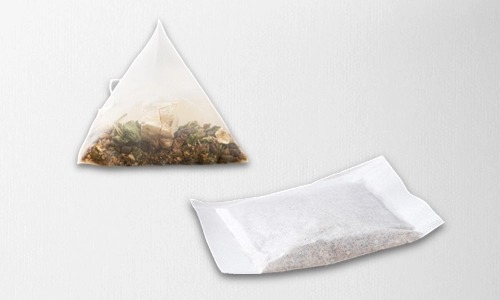 四角扁平茶包和三角立體茶包
